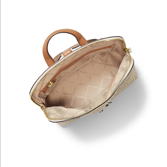 Michael Kors Rhea Zip MD Slim Sig Backpack. - Picture 8 of 11